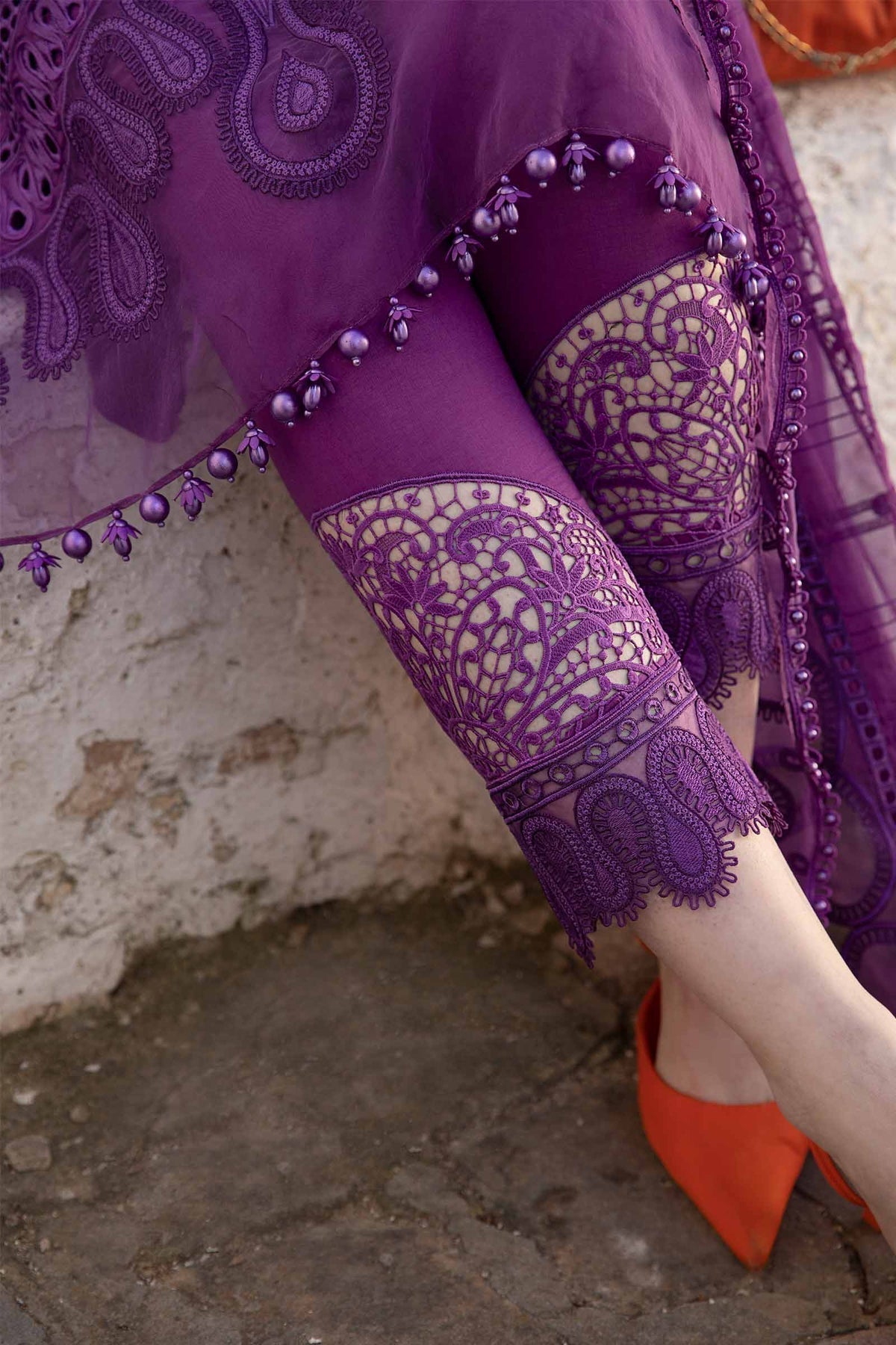 Maria B | Voyage a' Luxe Lawn | D-2402-B by Maria B - Designer Dress  - Type : Ladies Clothes - Available at Libayah - 100% Original 