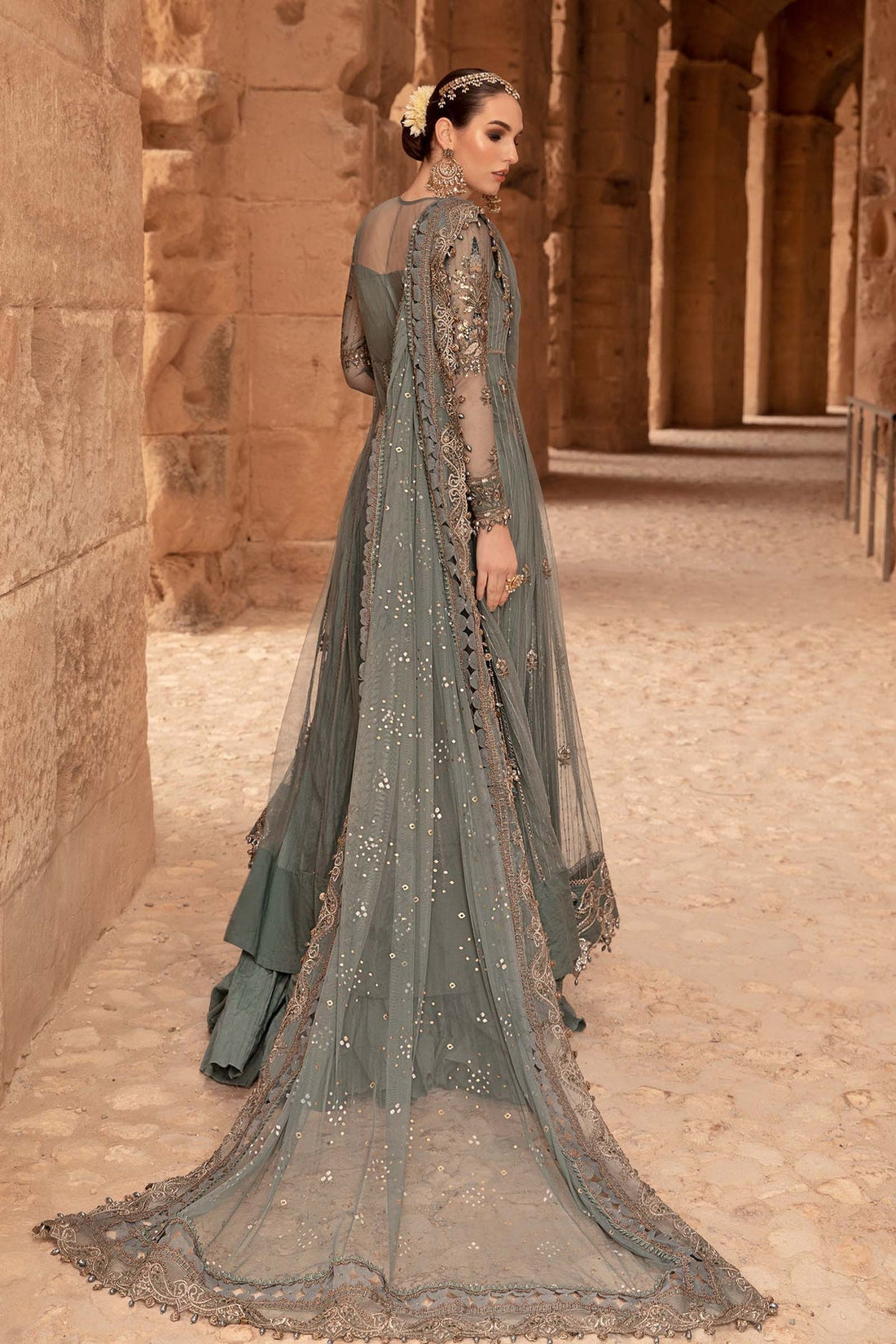Maria B | Voyage a' Luxe Lawn | D-2403-A by Maria B - Designer Dress  - Type : Ladies Clothes - Available at Libayah - 100% Original 