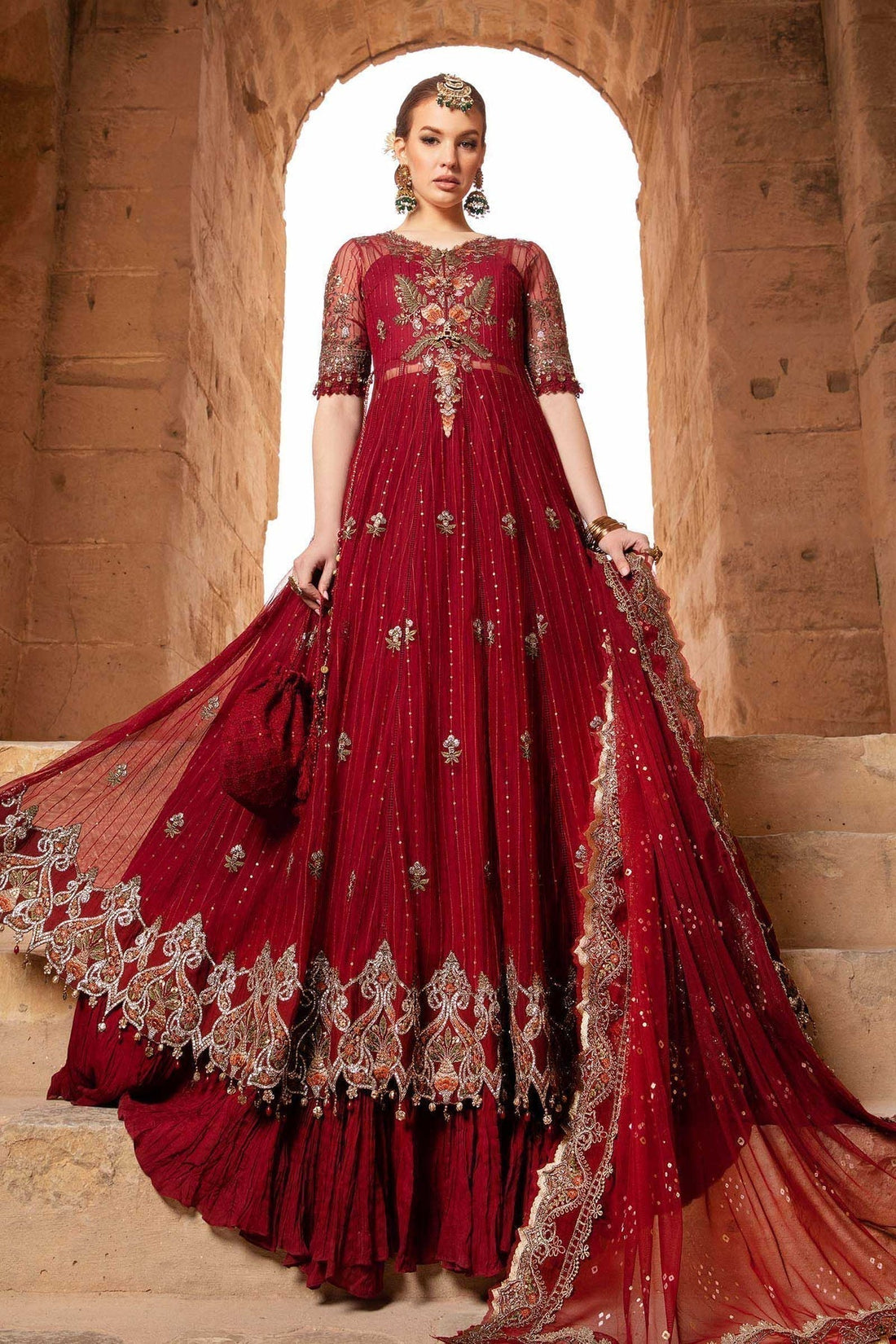Maria B | Voyage a' Luxe Lawn | D-2403-B by Maria B - Designer Dress  - Type : Ladies Clothes - Available at Libayah - 100% Original 