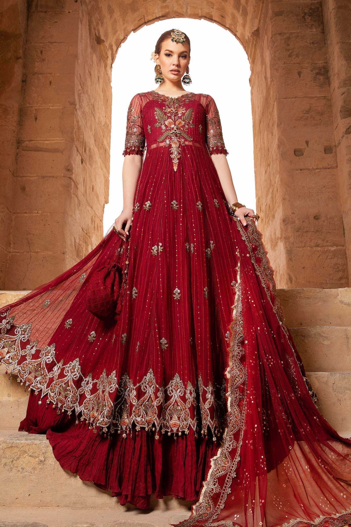 Maria B | Voyage a' Luxe Lawn | D-2403-B by Maria B - Designer Dress  - Type : Ladies Clothes - Available at Libayah - 100% Original 