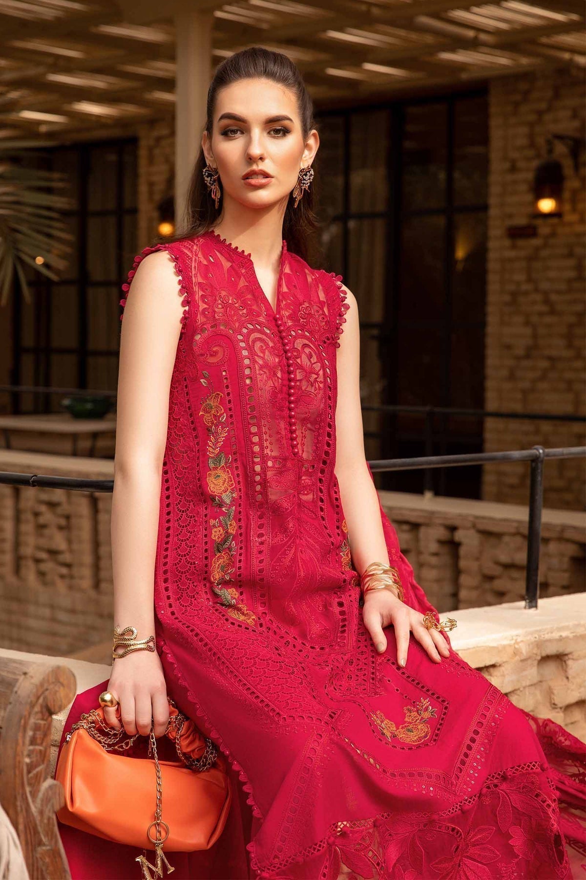 Maria B | Voyage a' Luxe Lawn | D-2404-A by Maria B - Designer Dress  - Type : Ladies Clothes - Available at Libayah - 100% Original 