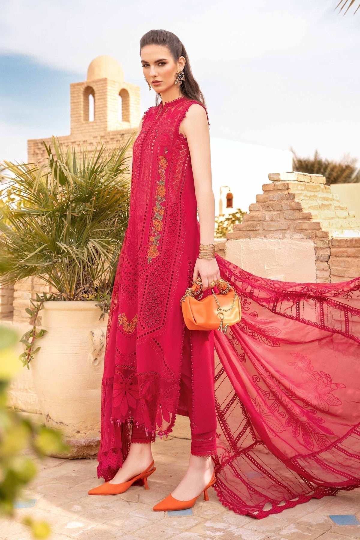 Maria B | Voyage a' Luxe Lawn | D-2404-A by Maria B - Designer Dress  - Type : Ladies Clothes - Available at Libayah - 100% Original 