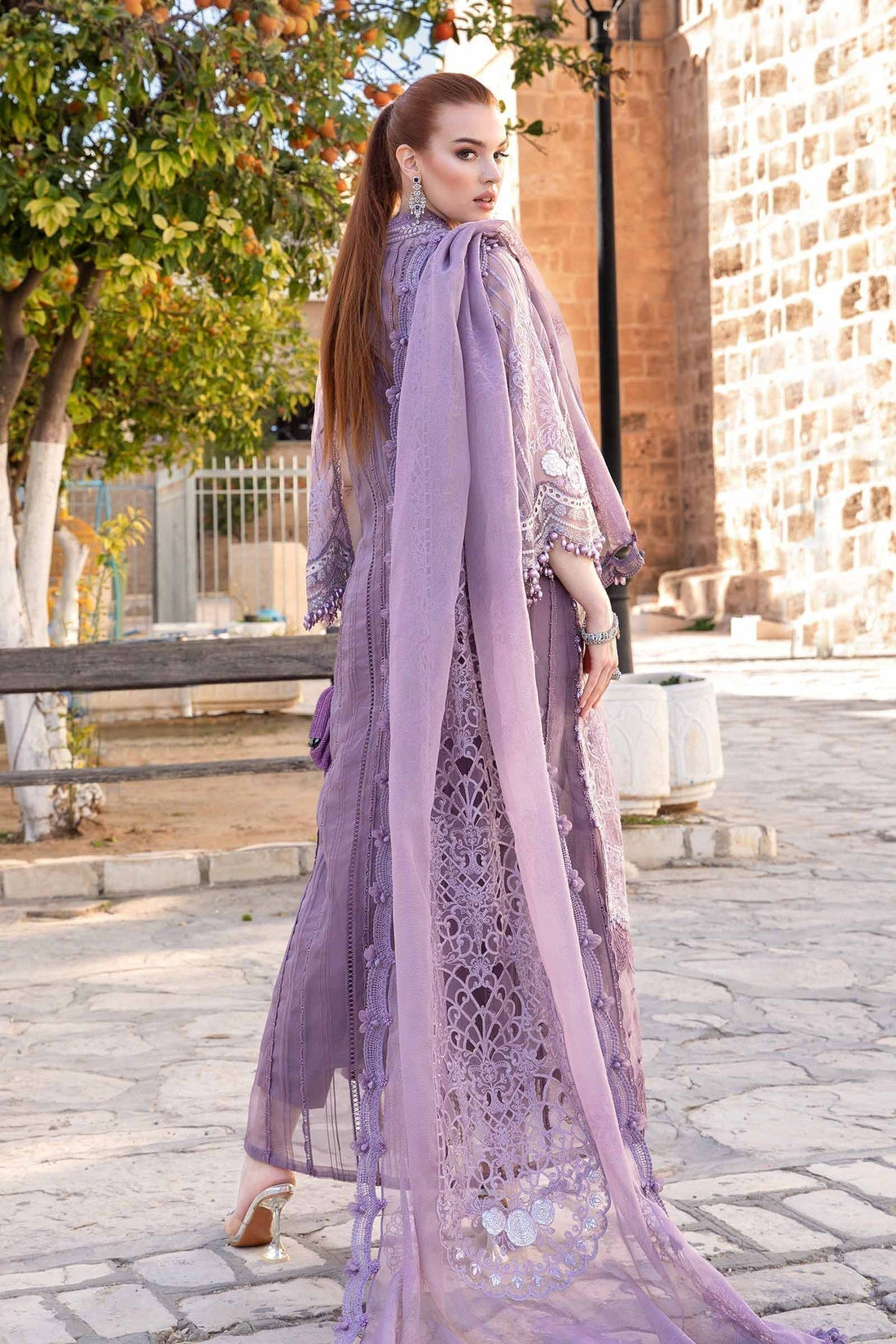 Maria B | Voyage a' Luxe Lawn | D-2401-A by Maria B - Designer Dress  - Type : Ladies Clothes - Available at Libayah - 100% Original 