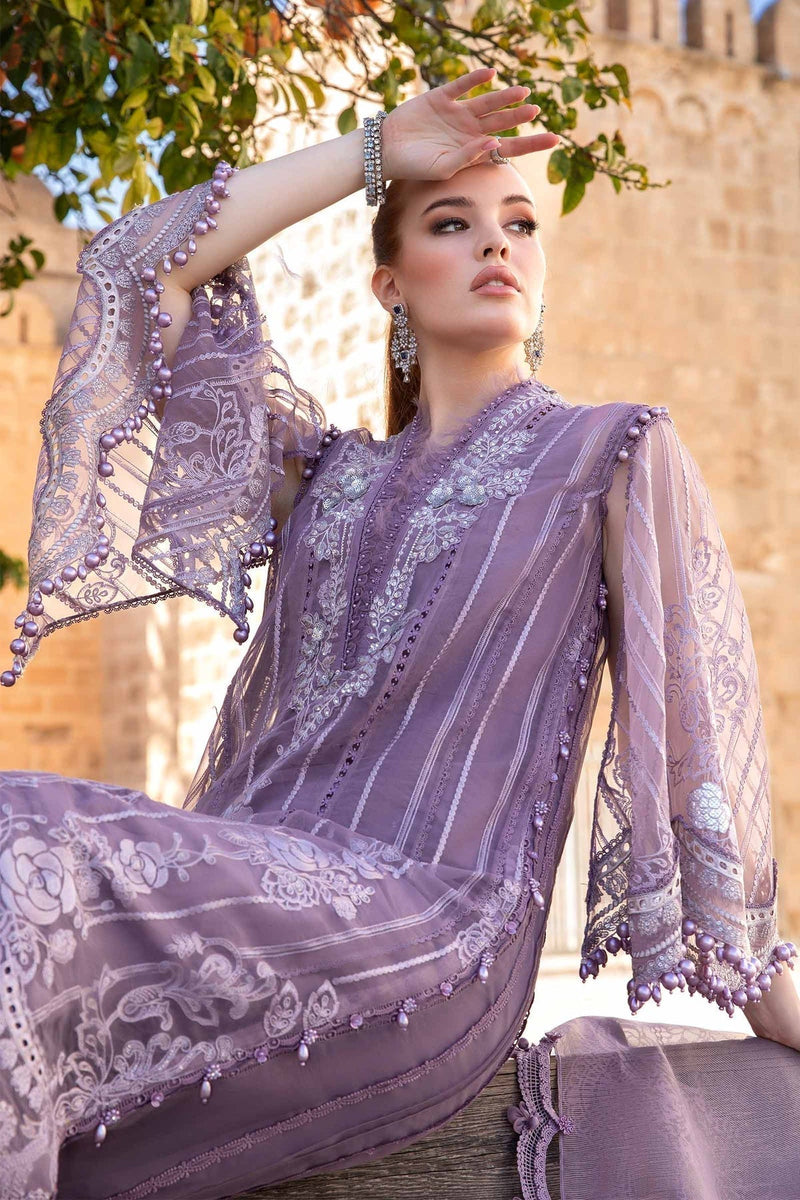 Maria B | Voyage a' Luxe Lawn | D-2401-A by Maria B - Designer Dress  - Type : Ladies Clothes - Available at Libayah - 100% Original 