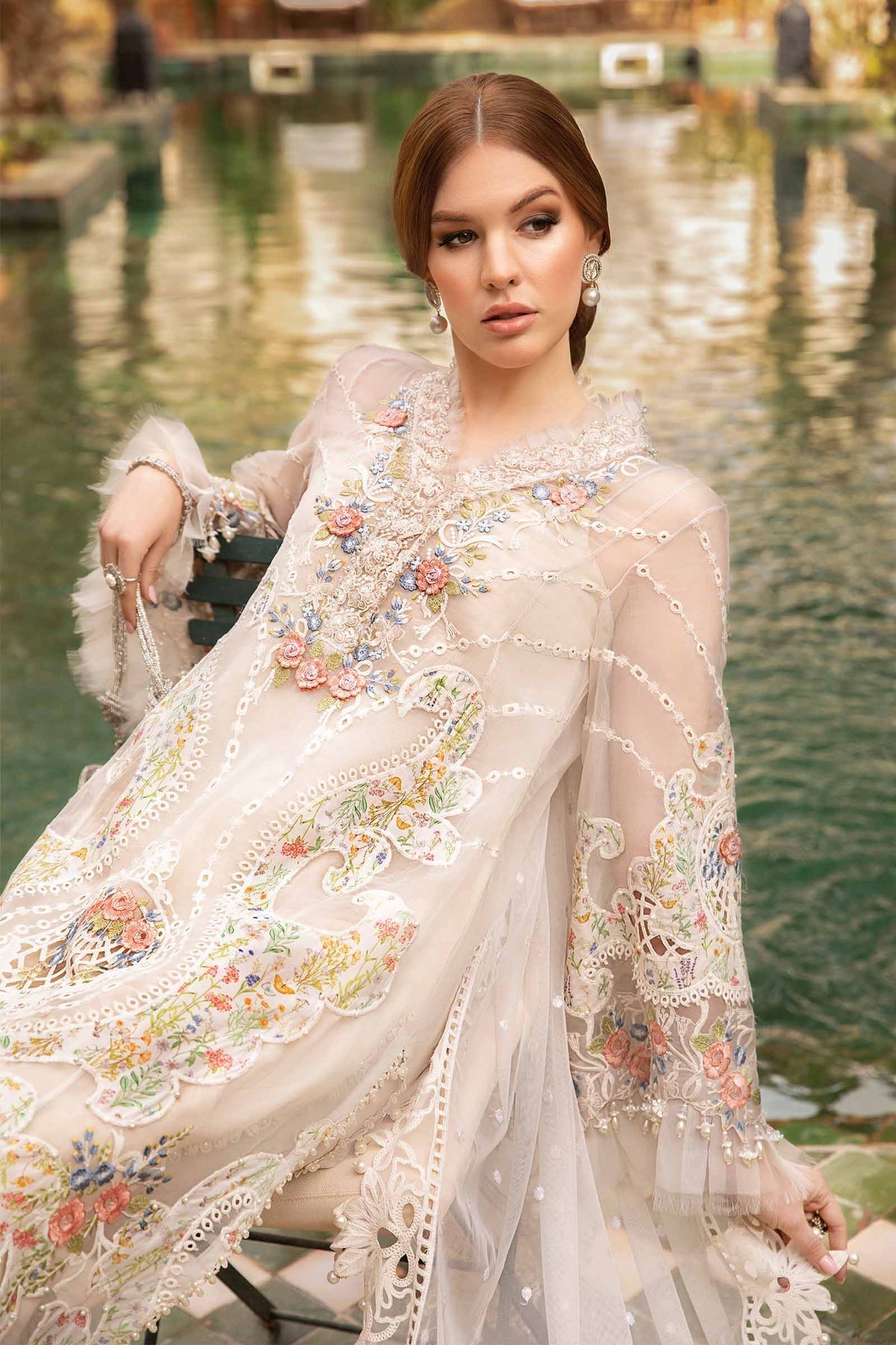 Maria B | Voyage a' Luxe Lawn | D-2405-A by Maria B - Designer Dress - Type: Ladies Clothes - Available at Libayah - 100% Original