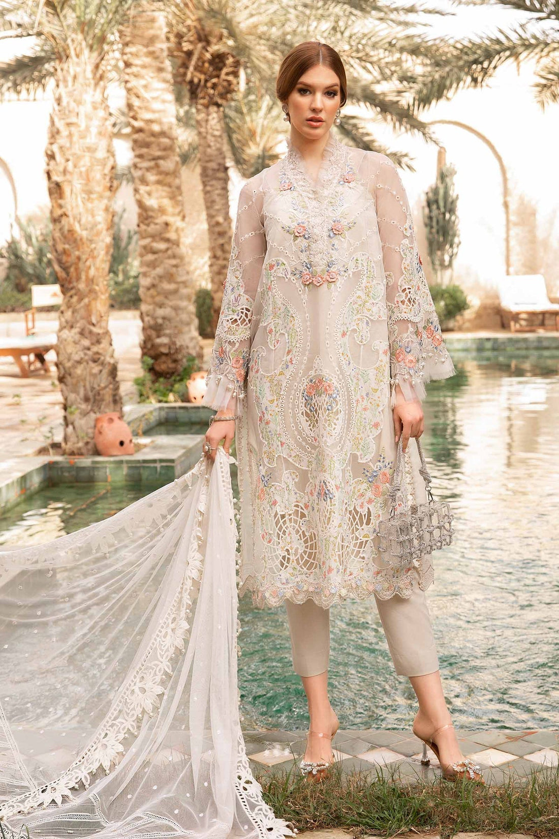 Maria B | Voyage a' Luxe Lawn | D-2405-A by Maria B - Designer Dress - Type: Ladies Clothes - Available at Libayah - 100% Original