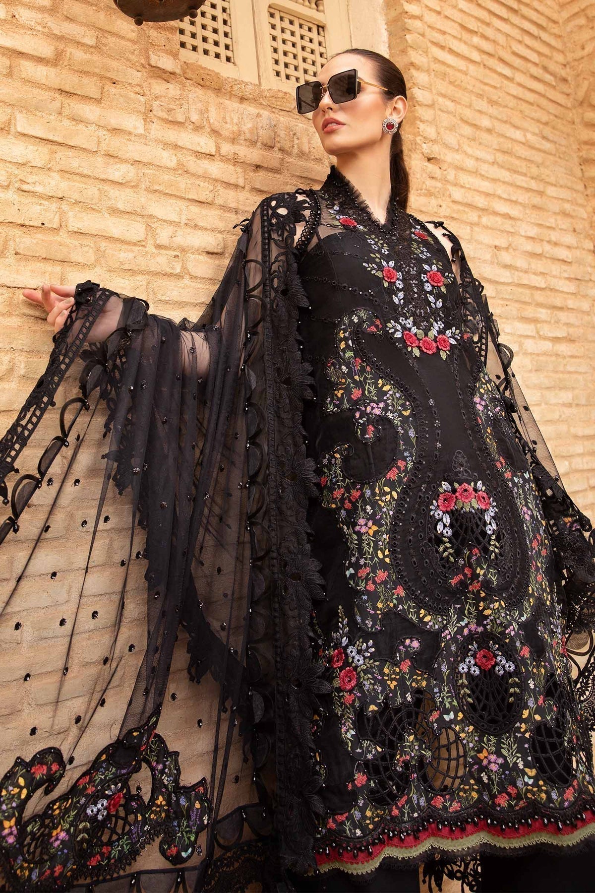 Maria B | Voyage a' Luxe Lawn | D-2405-B by Maria B - Designer Dress  - Type : Ladies Clothes - Available at Libayah - 100% Original 