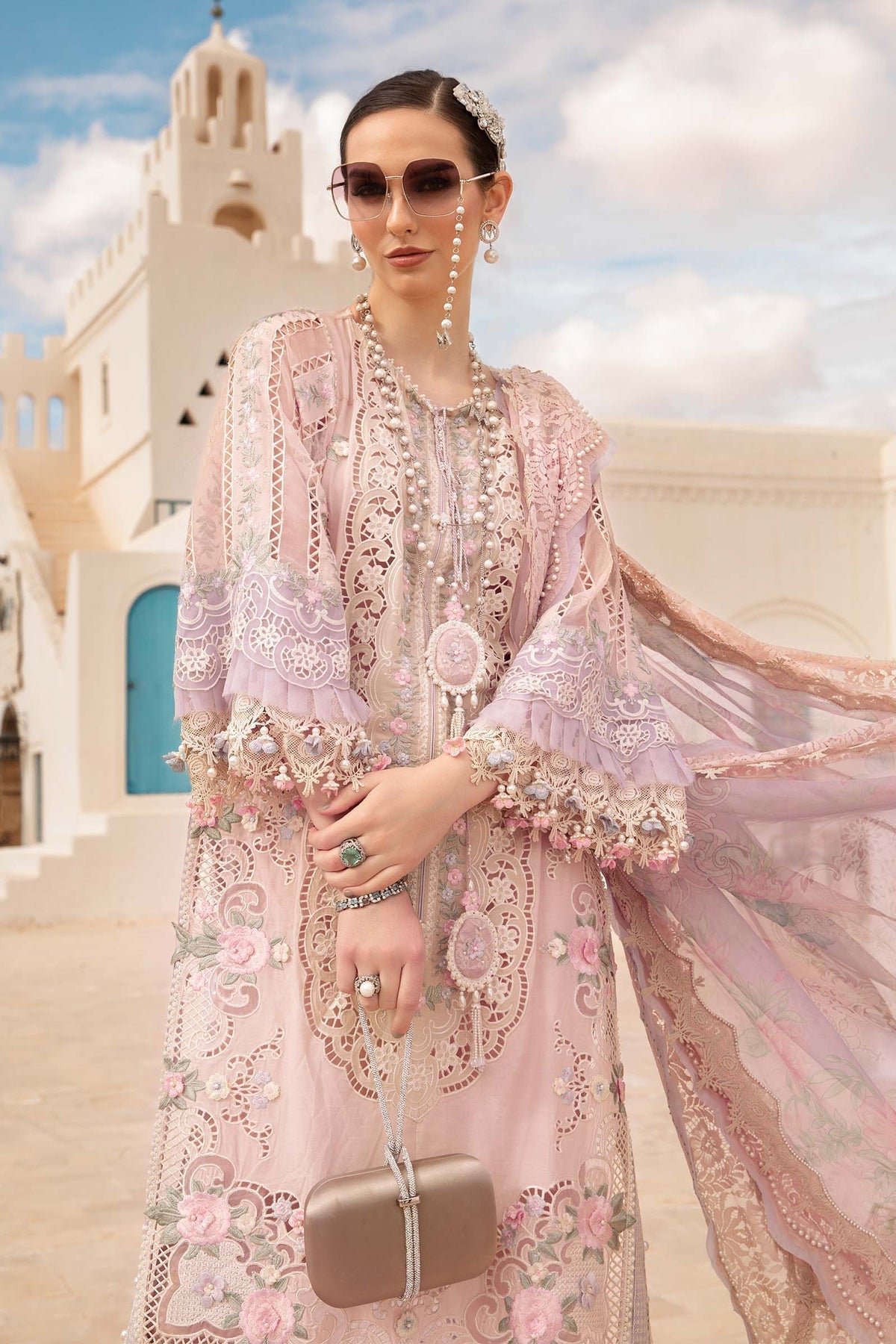 Maria B | Voyage a' Luxe Lawn | D-2406-A by Maria B - Designer Dress  - Type : Ladies Clothes - Available at Libayah - 100% Original 