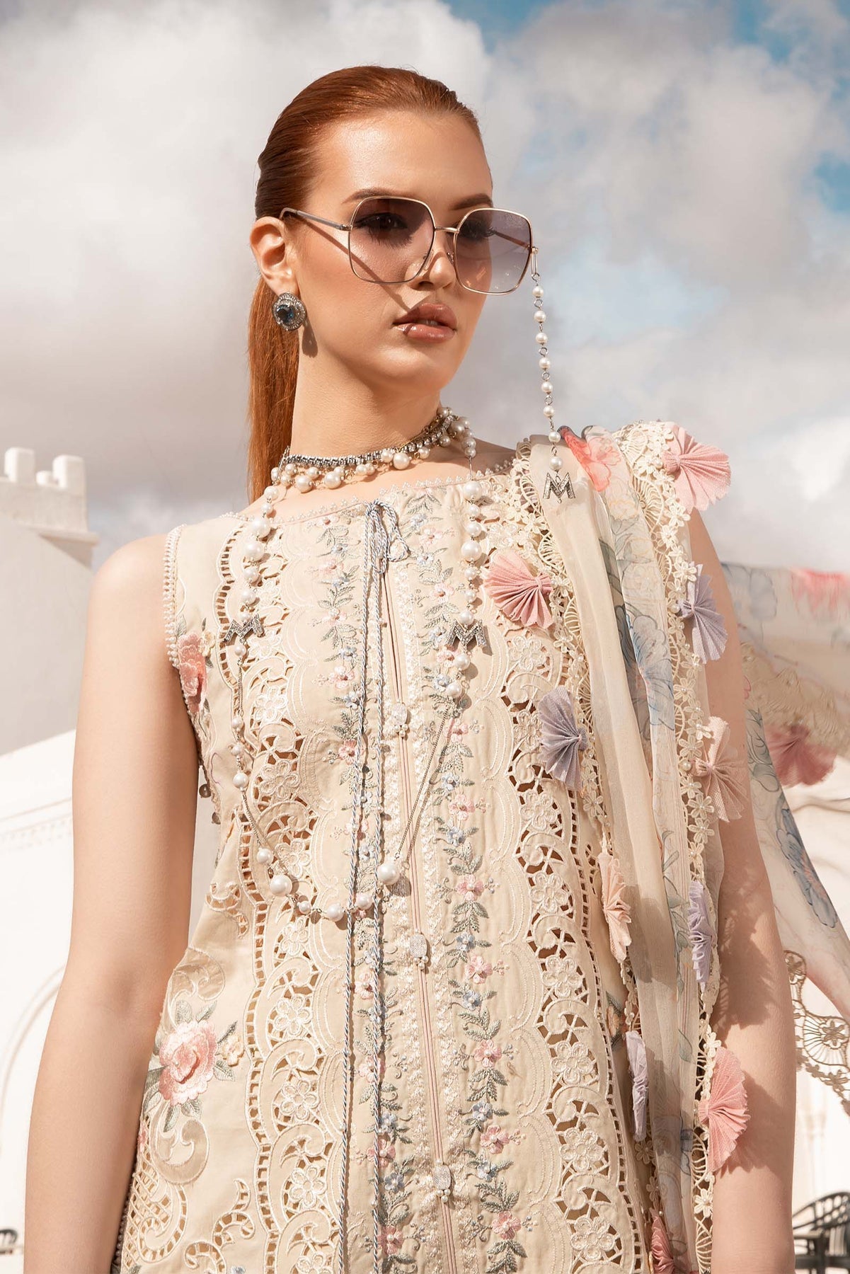 Maria B | Voyage a' Luxe Lawn | D-2406-B by Maria B - Designer Dress  - Type : Ladies Clothes - Available at Libayah - 100% Original 