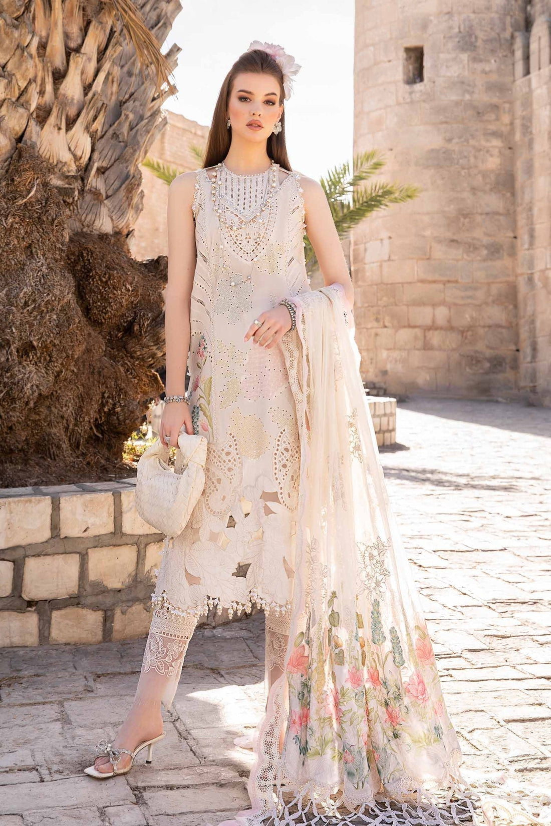 Maria B | Voyage a' Luxe Lawn | D-2407-A by Maria B - Designer Dress  - Type : Ladies Clothes - Available at Libayah - 100% Original 