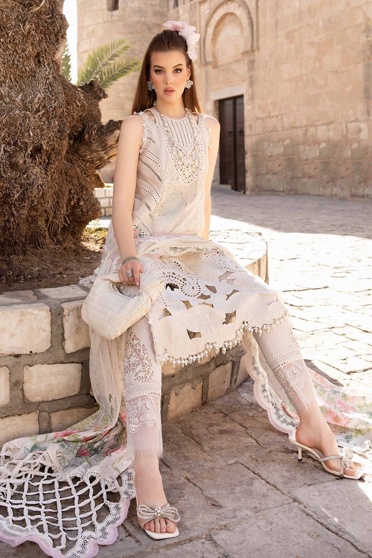 Maria B | Voyage a' Luxe Lawn | D-2407-A by Maria B - Designer Dress  - Type : Ladies Clothes - Available at Libayah - 100% Original 