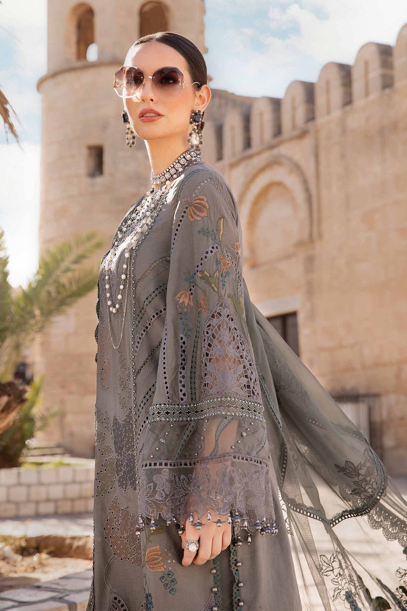 Maria B | Voyage a' Luxe Lawn | D-2407-B by Maria B - Designer Dress  - Type : Ladies Clothes - Available at Libayah - 100% Original 