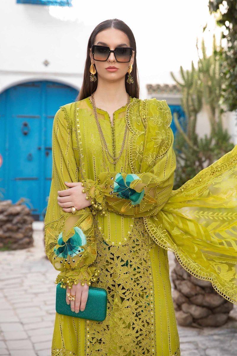 Maria B | Voyage a' Luxe Lawn | D-2408-A by Maria B - Designer Dress  - Type : Ladies Clothes - Available at Libayah - 100% Original 
