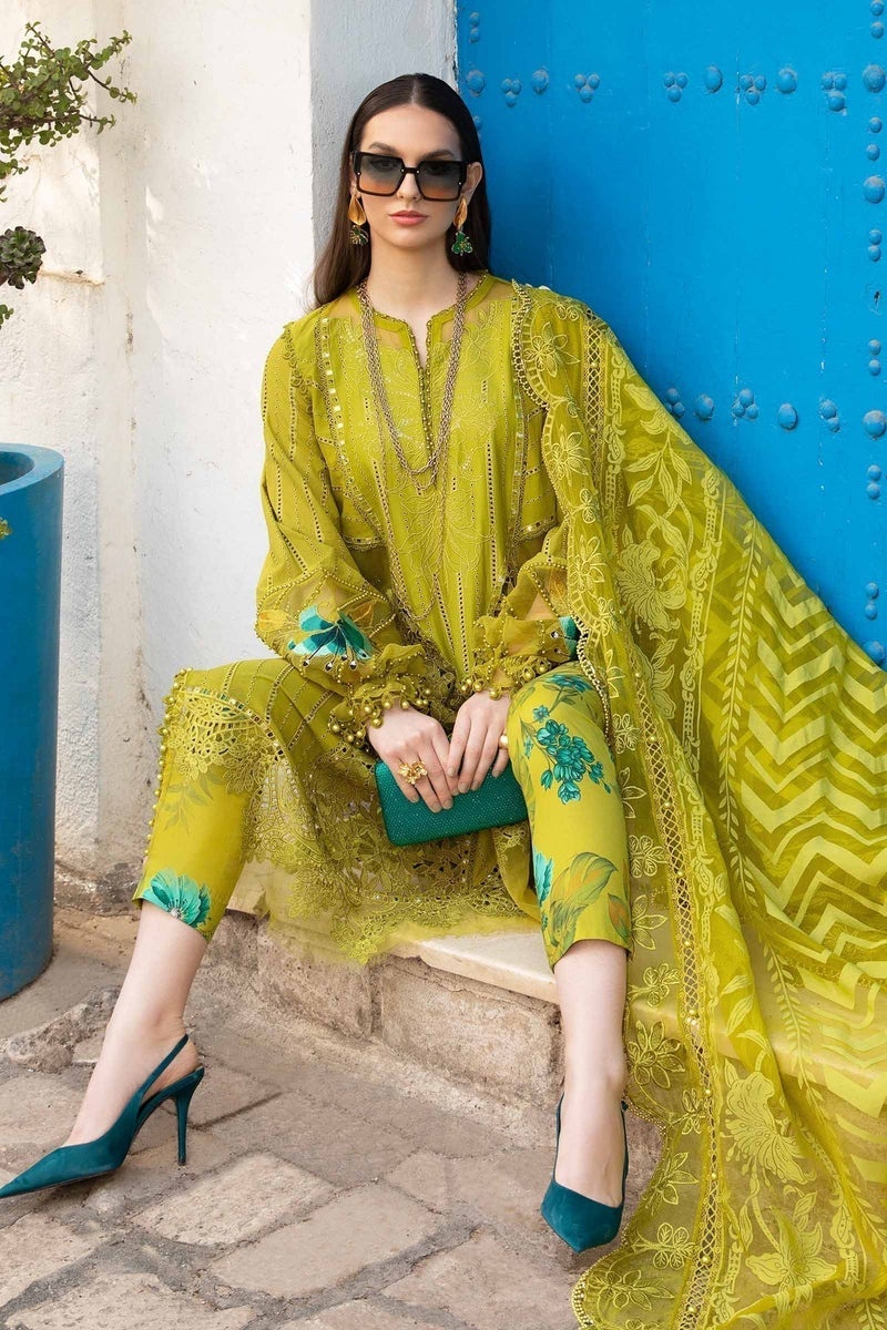 Maria B | Voyage a' Luxe Lawn | D-2408-A by Maria B - Designer Dress  - Type : Ladies Clothes - Available at Libayah - 100% Original 
