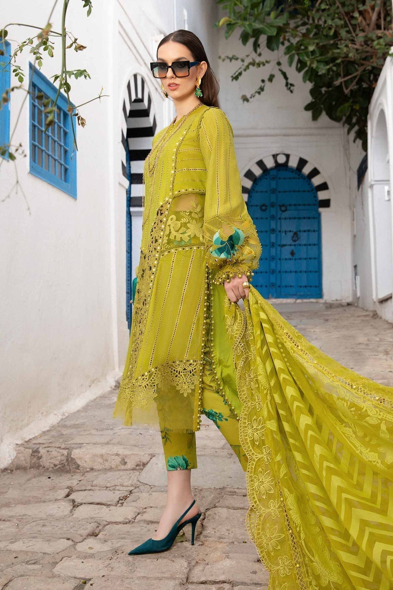 Maria B | Voyage a' Luxe Lawn | D-2408-A by Maria B - Designer Dress  - Type : Ladies Clothes - Available at Libayah - 100% Original 