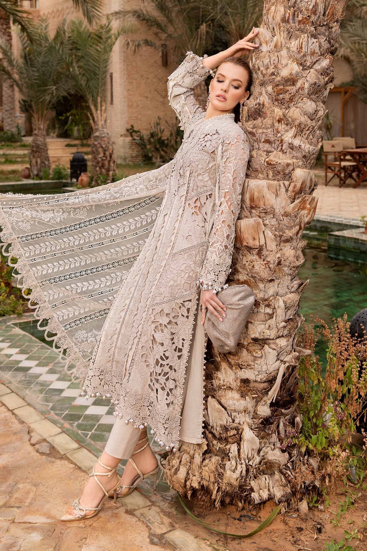 Maria B | Voyage a' Luxe Lawn | D-2409-A by Maria B - Designer Dress  - Type : Ladies Clothes - Available at Libayah - 100% Original 