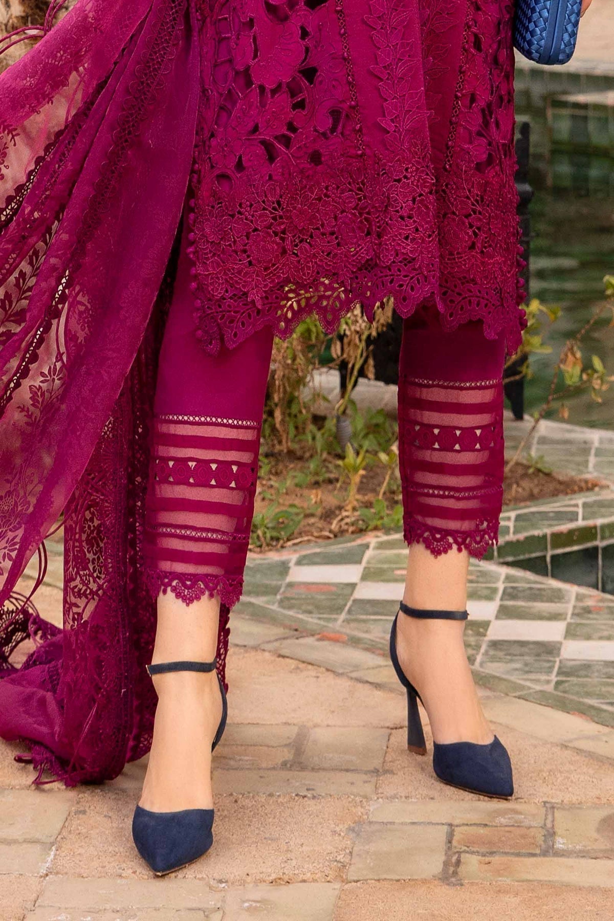 Maria B | Voyage a' Luxe Lawn | D-2409-B by Maria B - Designer Dress  - Type : Ladies Clothes - Available at Libayah - 100% Original 