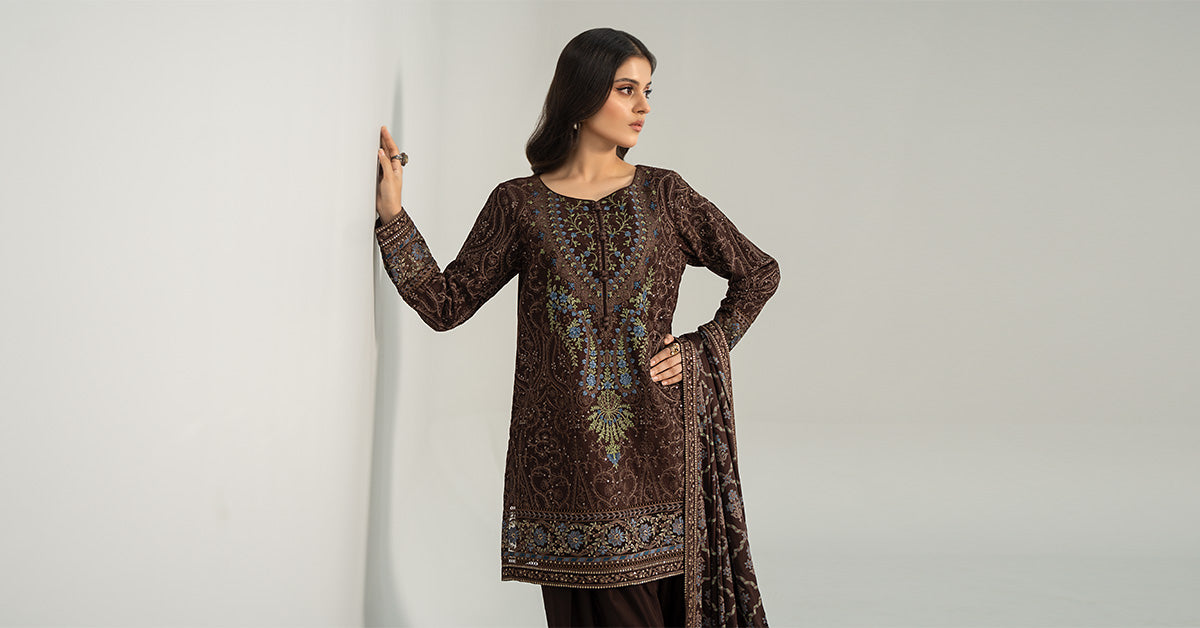 Maria B | Casual Pret 2024 |  DW-W24-12 by Maria B - Designer Dress - Type: Ladies Clothes - Available at Libayah - 100% Original