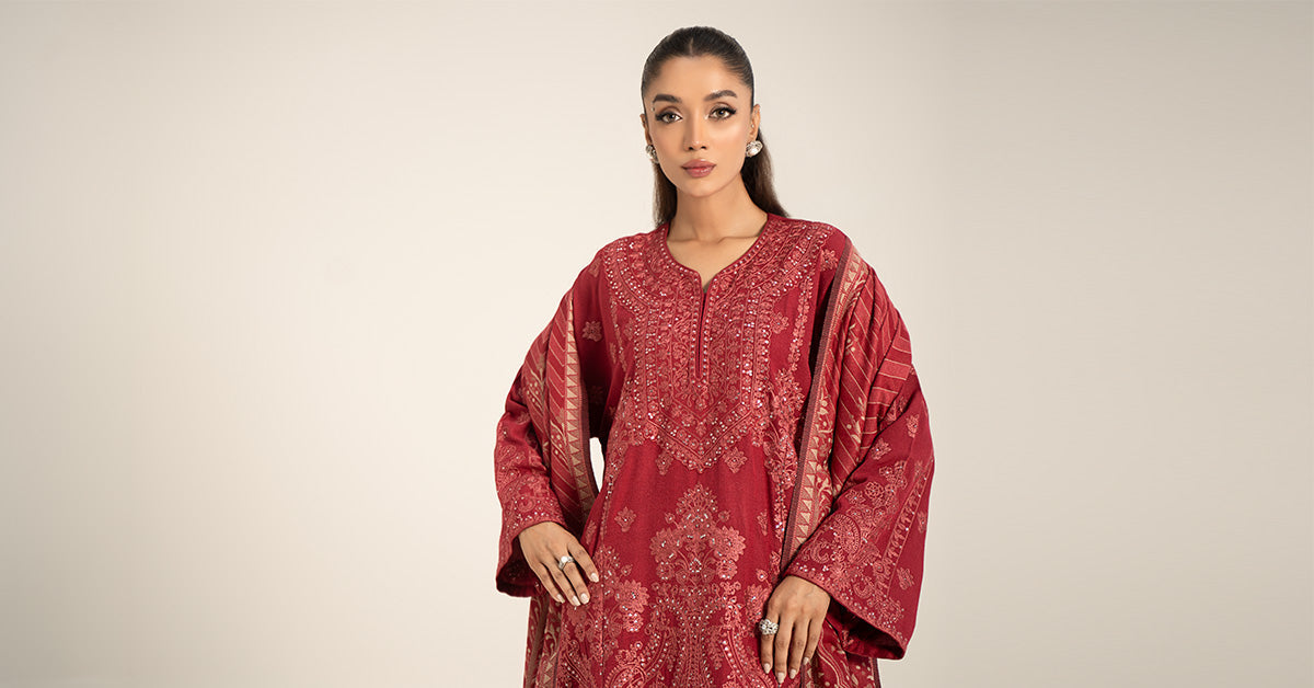 Maria B | Casual Pret 2024 |   DW-W24-14 by Maria B - Designer Dress - Type: Ladies Clothes - Available at Libayah - 100% Original