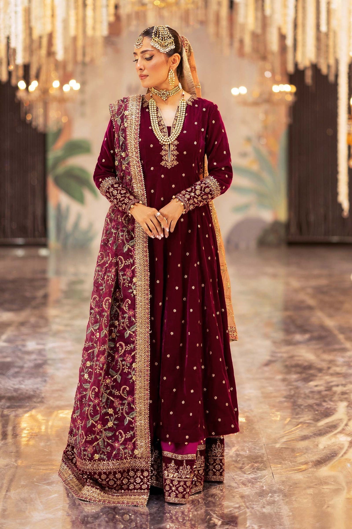 Maria B | Formal Wears | SF-W24-12 by Maria B - Designer Dress - Type: Ladies Clothes - Available at Libayah - 100% Original