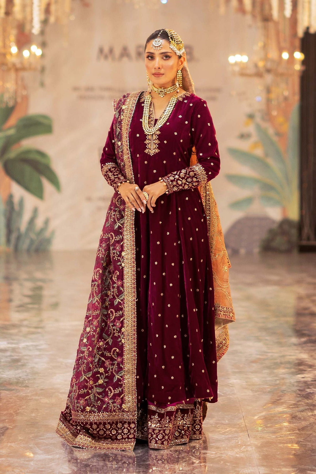 Maria B | Formal Wears | SF-W24-12 by Maria B - Designer Dress - Type: Ladies Clothes - Available at Libayah - 100% Original
