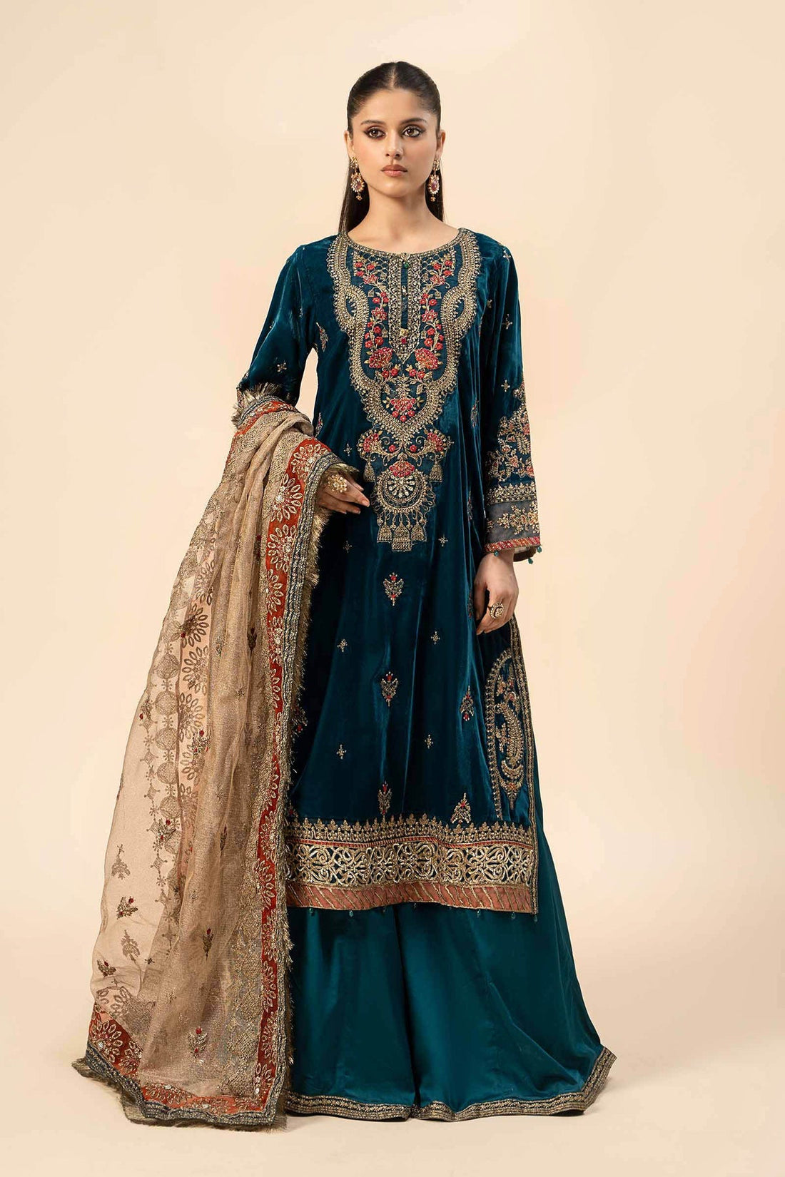Maria B | Formal Wears | SF-W24-29 by Maria B - Designer Dress - Type: Ladies Clothes - Available at Libayah - 100% Original