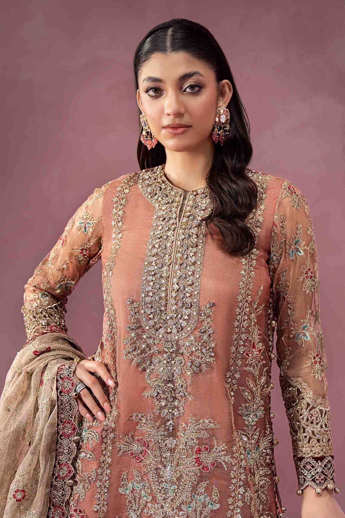 Maria B | Formal Wears | SF-W24-62 by Maria B - Designer Dress - Type: Ladies Clothes - Available at Libayah - 100% Original