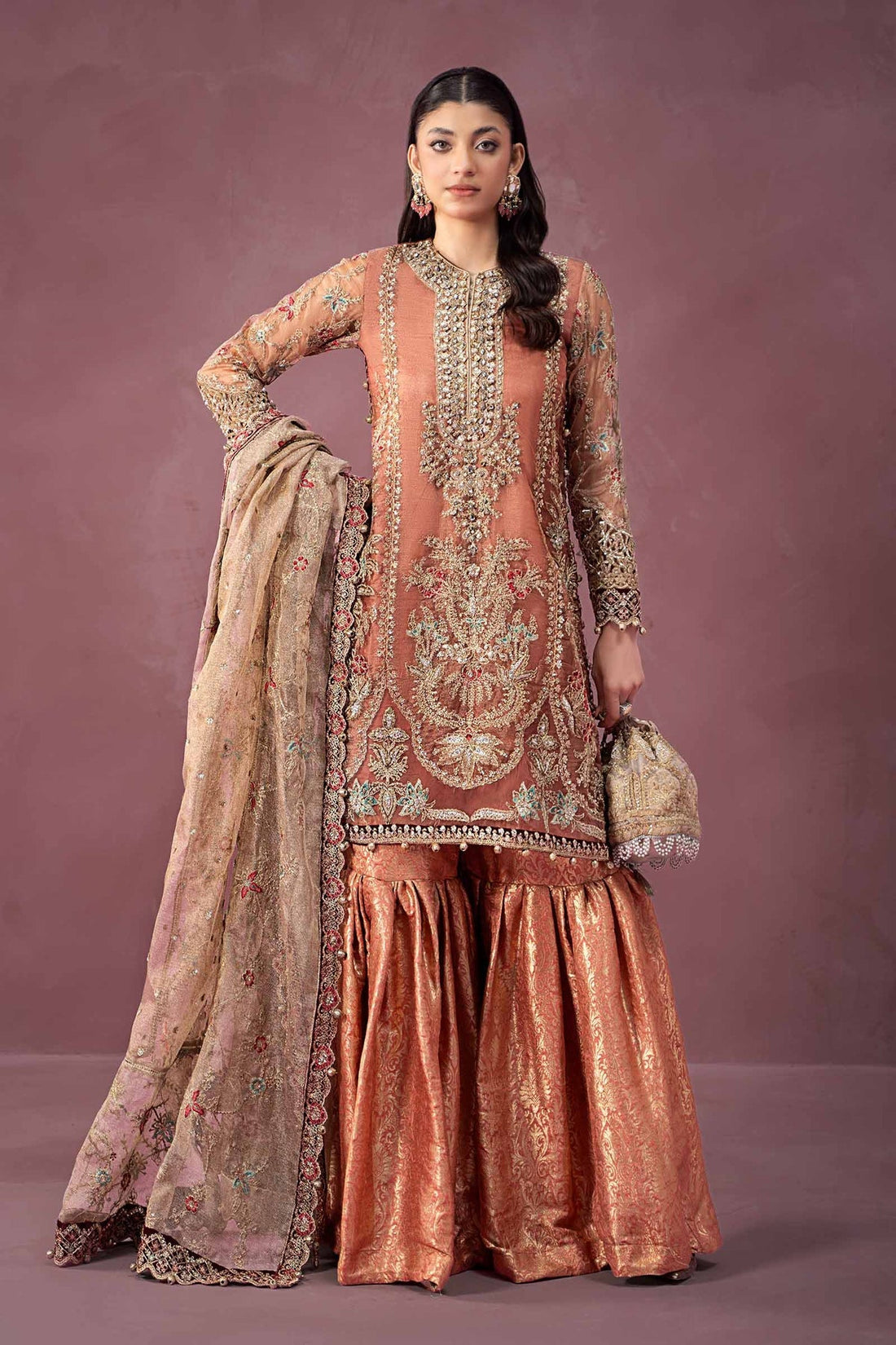 Maria B | Formal Wears | SF-W24-62 by Maria B - Designer Dress - Type: Ladies Clothes - Available at Libayah - 100% Original