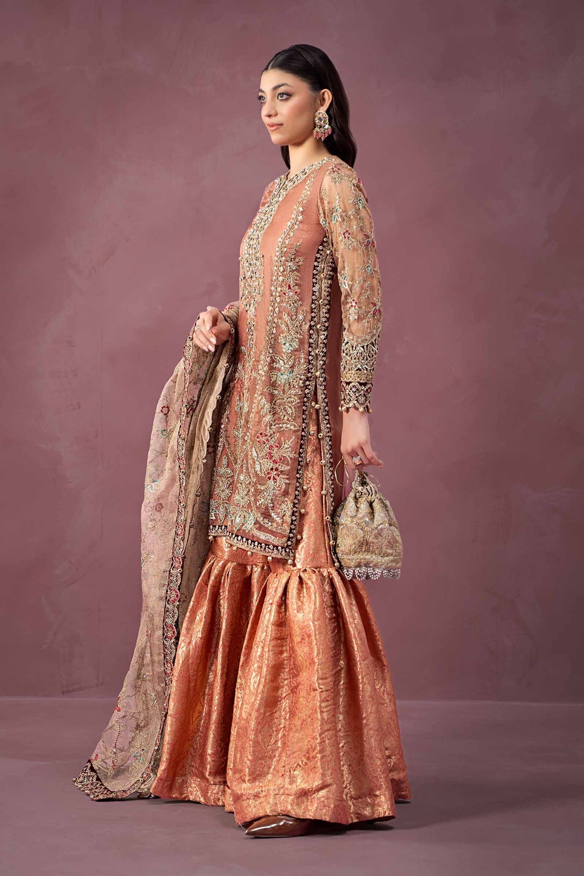 Maria B | Formal Wears | SF-W24-62 by Maria B - Designer Dress - Type: Ladies Clothes - Available at Libayah - 100% Original