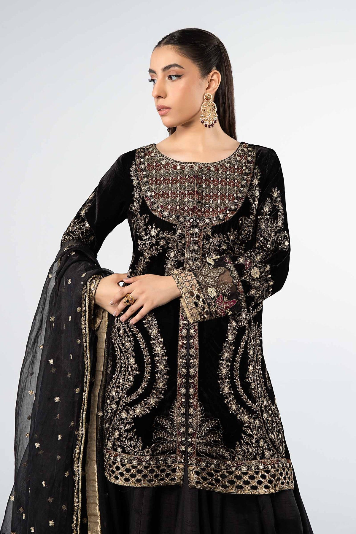Maria B | Formal Wears | SF-W24-87 by Maria B - Designer Dress - Type: Ladies Clothes - Available at Libayah - 100% Original