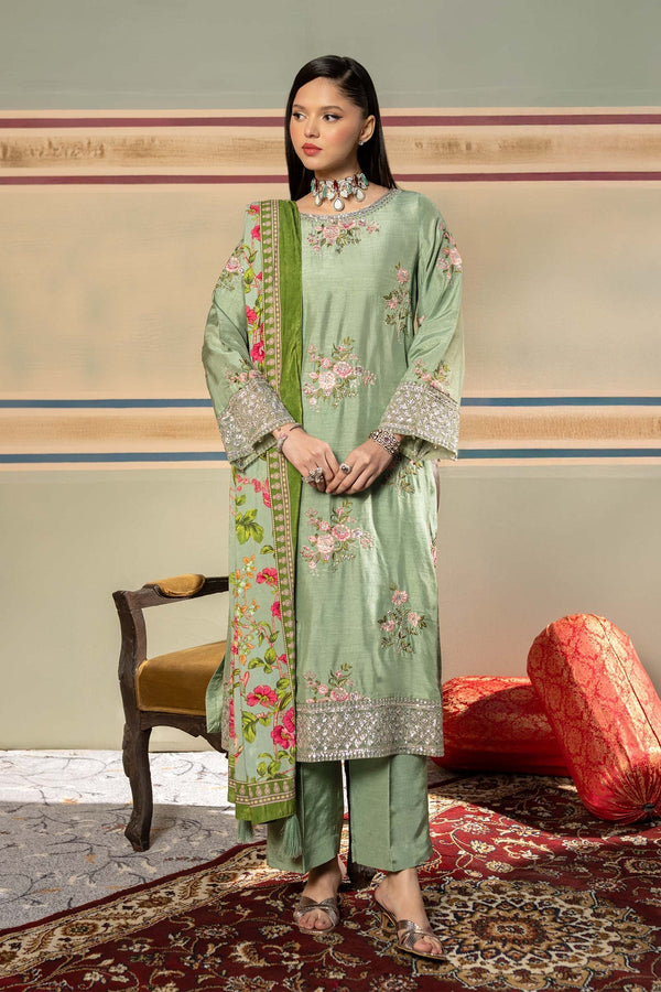 Maria B | M Basics Festive Velvet | MB-USW24-603 by Maria B - Designer Dress - Type: Ladies Clothes - Available at Libayah - 100% Original