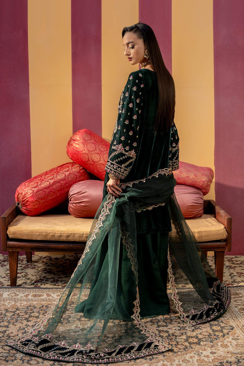 Maria B | M Basics Festive Velvet | MB-USW24-606 by Maria B - Designer Dress - Type: Ladies Clothes - Available at Libayah - 100% Original