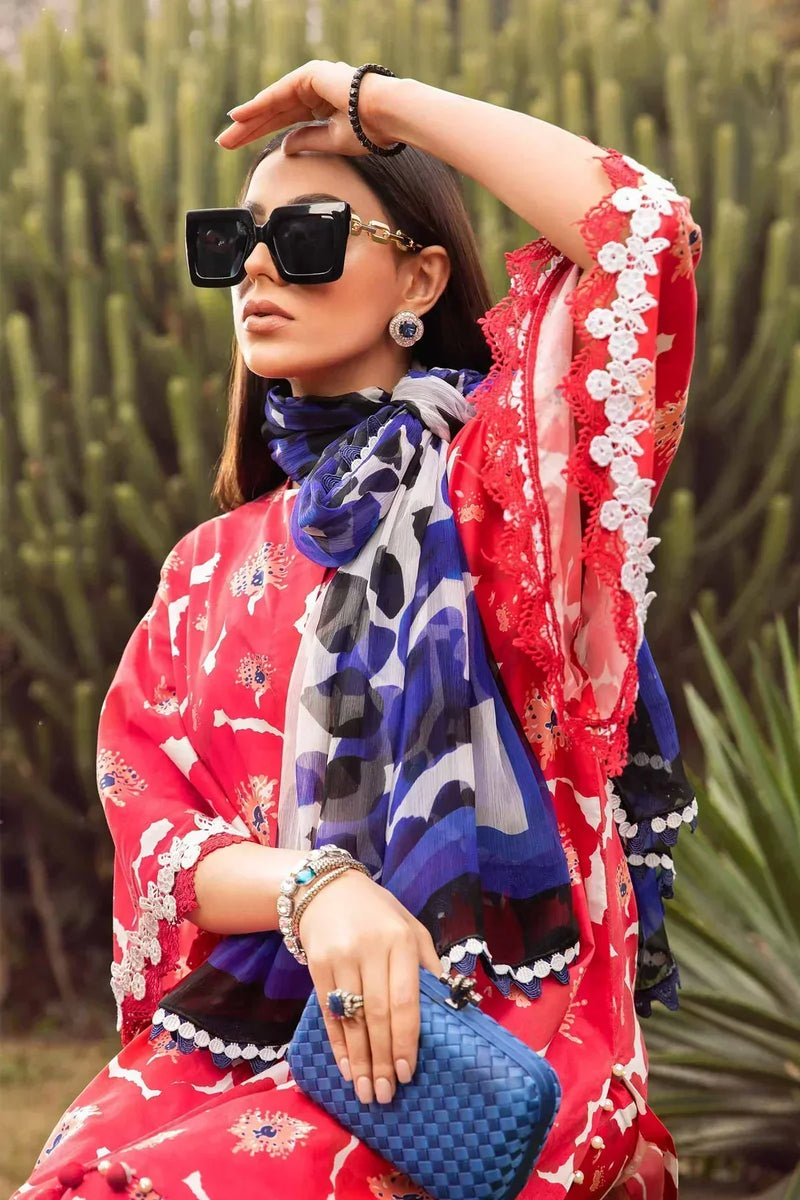 Maria B | M Prints Spring 24 | MPT-2112-A by Maria B - Designer Dress  - Type : Ladies Clothes - Available at Libayah - 100% Original 