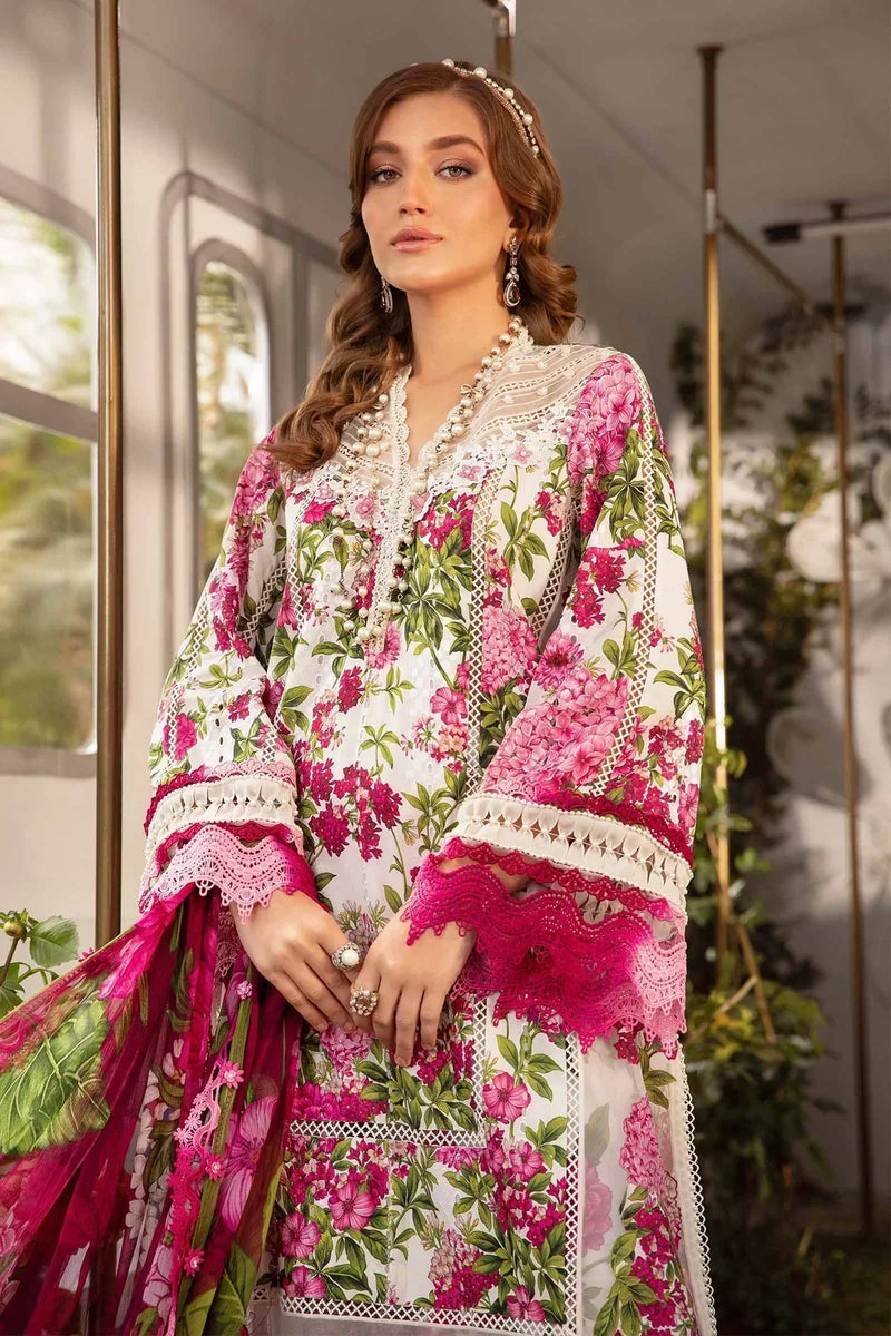 Maria B | M Prints Spring 24 | MPT-2102-A by Maria B - Designer Dress  - Type : Ladies Clothes - Available at Libayah - 100% Original 
