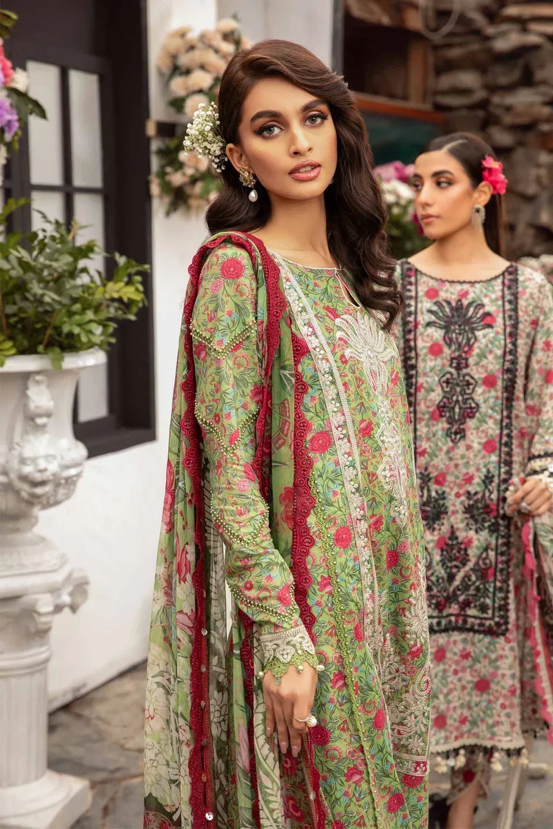 Maria B | M Prints Spring 24 | MPT-2113-B by Maria B - Designer Dress  - Type : Ladies Clothes - Available at Libayah - 100% Original 