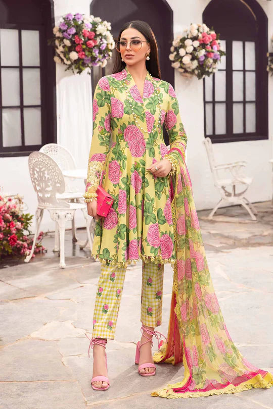 Maria B | M Prints Spring 24 | MPT-2103-A by Maria B - Designer Dress  - Type : Ladies Clothes - Available at Libayah - 100% Original 