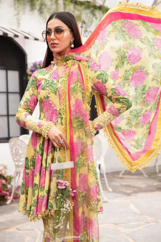 Maria B | M Prints Spring 24 | MPT-2103-A by Maria B - Designer Dress  - Type : Ladies Clothes - Available at Libayah - 100% Original 