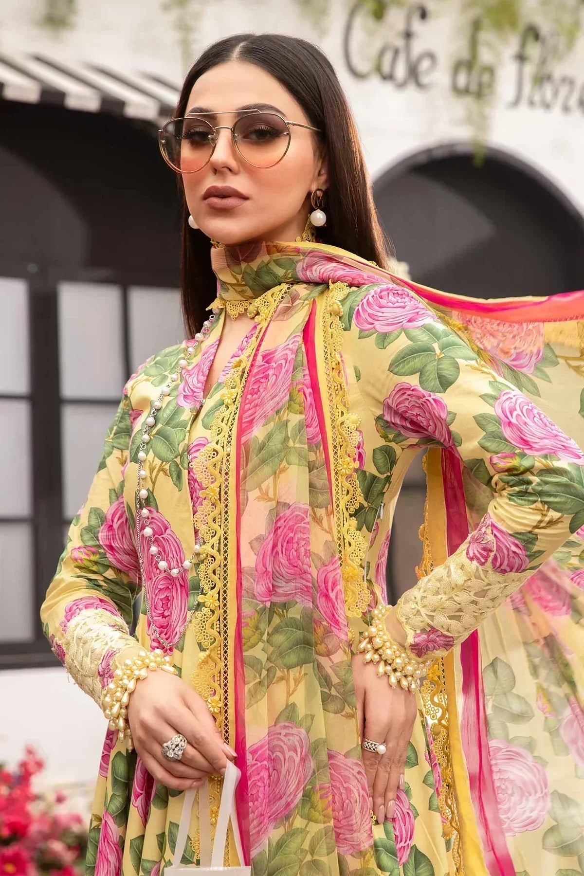 Maria B | M Prints Spring 24 | MPT-2103-A by Maria B - Designer Dress  - Type : Ladies Clothes - Available at Libayah - 100% Original 