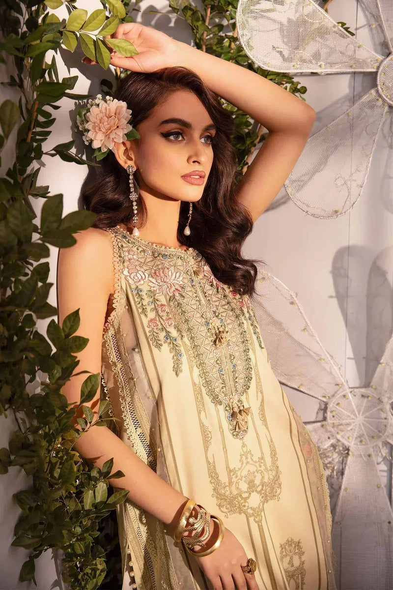 Maria B | M Prints Spring 24 | MPT-2104-A by Maria B - Designer Dress  - Type : Ladies Clothes - Available at Libayah - 100% Original 
