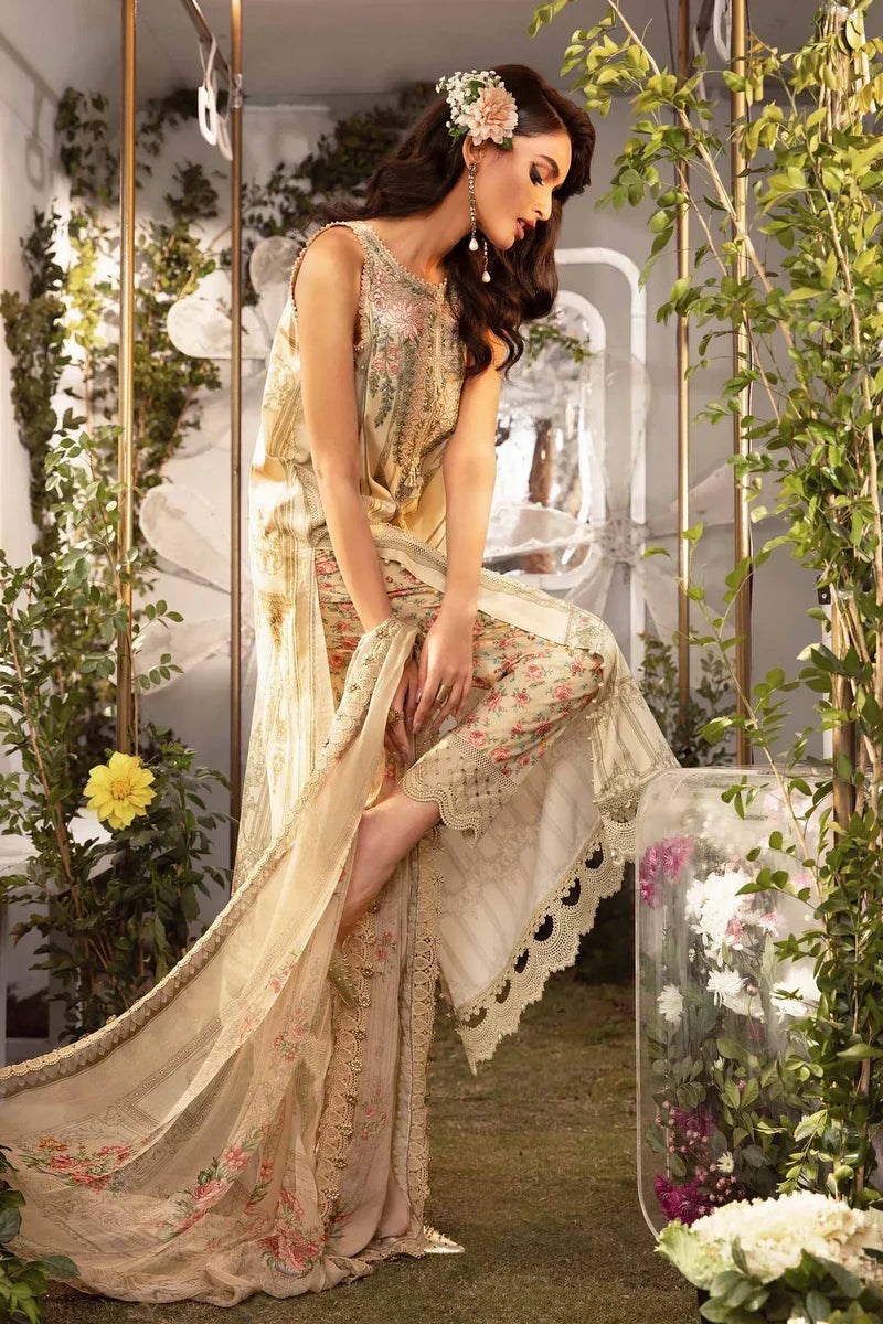 Maria B | M Prints Spring 24 | MPT-2104-A by Maria B - Designer Dress  - Type : Ladies Clothes - Available at Libayah - 100% Original 