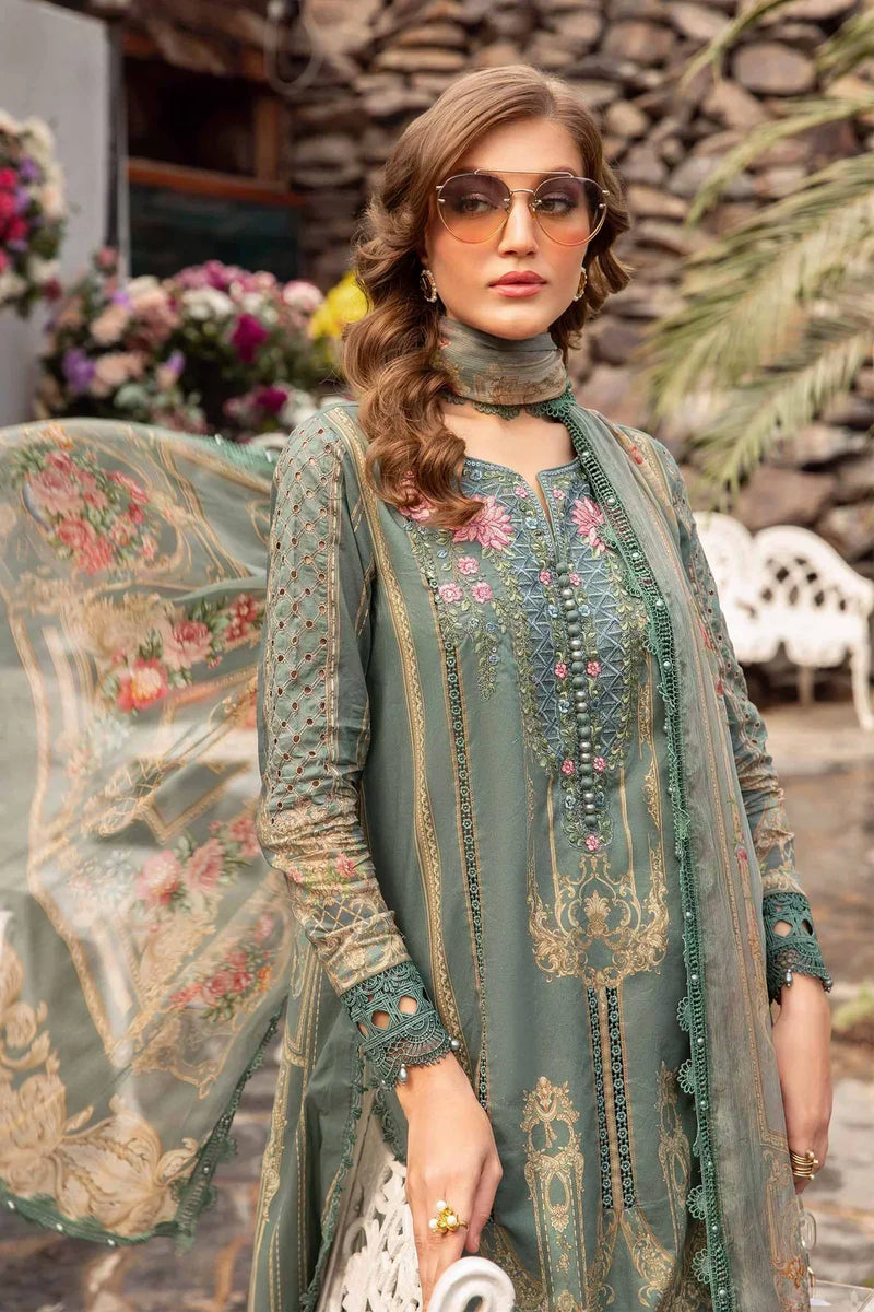Maria B | M Prints Spring 24 | MPT-2104-B by Maria B - Designer Dress  - Type : Ladies Clothes - Available at Libayah - 100% Original 