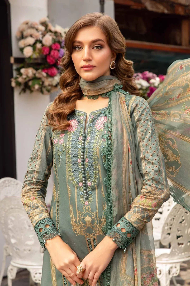 Maria B | M Prints Spring 24 | MPT-2104-B by Maria B - Designer Dress  - Type : Ladies Clothes - Available at Libayah - 100% Original 