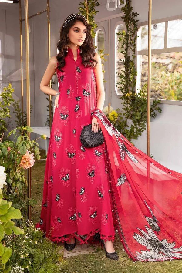 Maria B | M Prints Spring 24 | MPT-2105-A by Maria B - Designer Dress  - Type : Ladies Clothes - Available at Libayah - 100% Original 