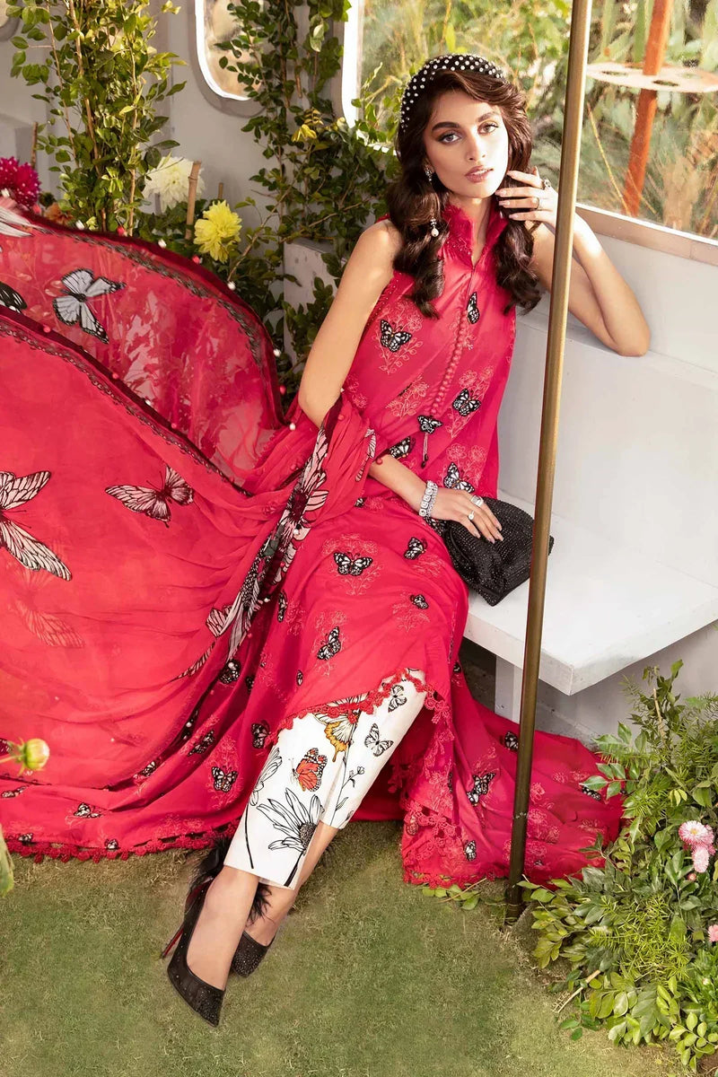 Maria B | M Prints Spring 24 | MPT-2105-A by Maria B - Designer Dress  - Type : Ladies Clothes - Available at Libayah - 100% Original 