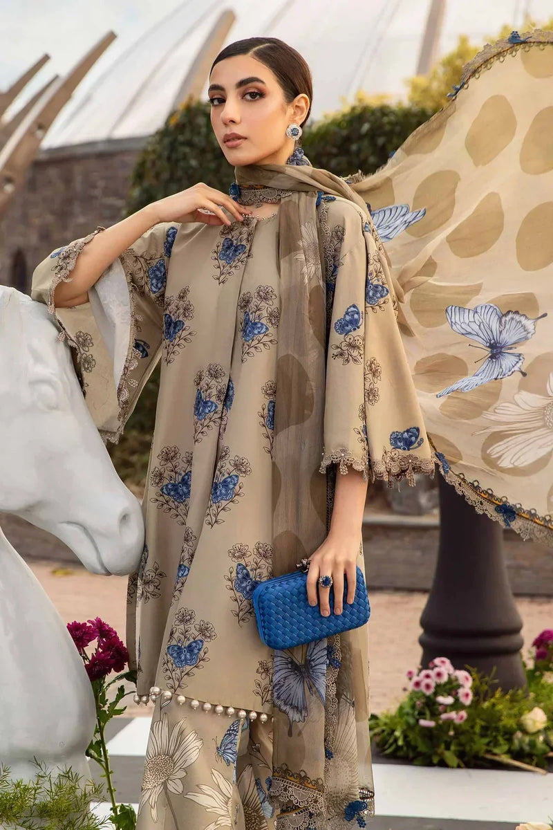 Maria B | M Prints Spring 24 | MPT-2105-B by Maria B - Designer Dress  - Type : Ladies Clothes - Available at Libayah - 100% Original 