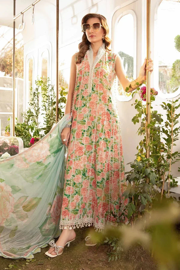 Maria B | M Prints Spring 24 | MPT-2106-A by Maria B - Designer Dress  - Type : Ladies Clothes - Available at Libayah - 100% Original 