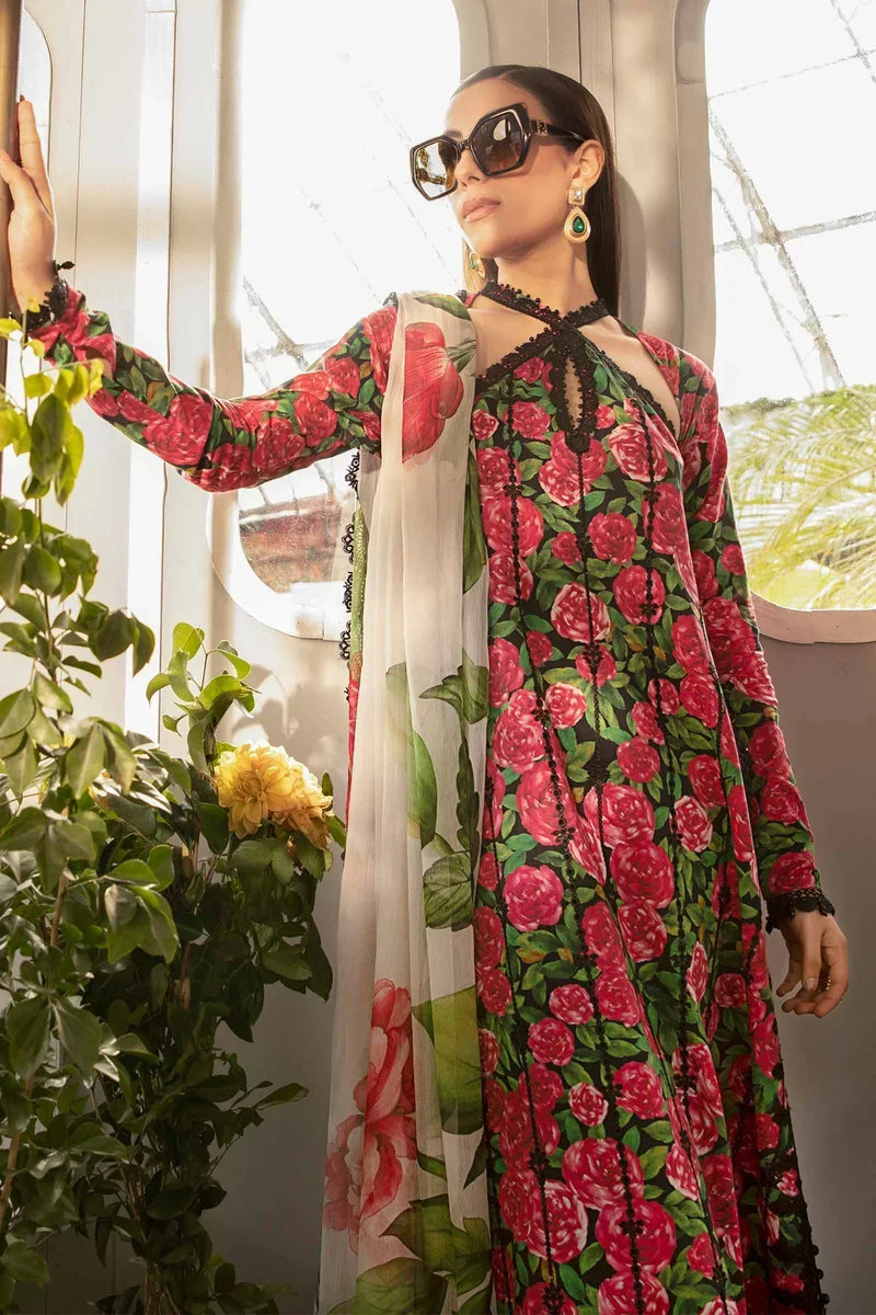 Maria B | M Prints Spring 24 | MPT-2106-B by Maria B - Designer Dress  - Type : Ladies Clothes - Available at Libayah - 100% Original 