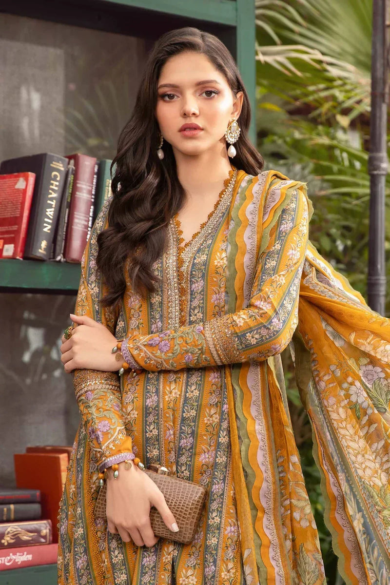 Maria B | M Prints Spring 24 | MPT-2107-A by Maria B - Designer Dress  - Type : Ladies Clothes - Available at Libayah - 100% Original 