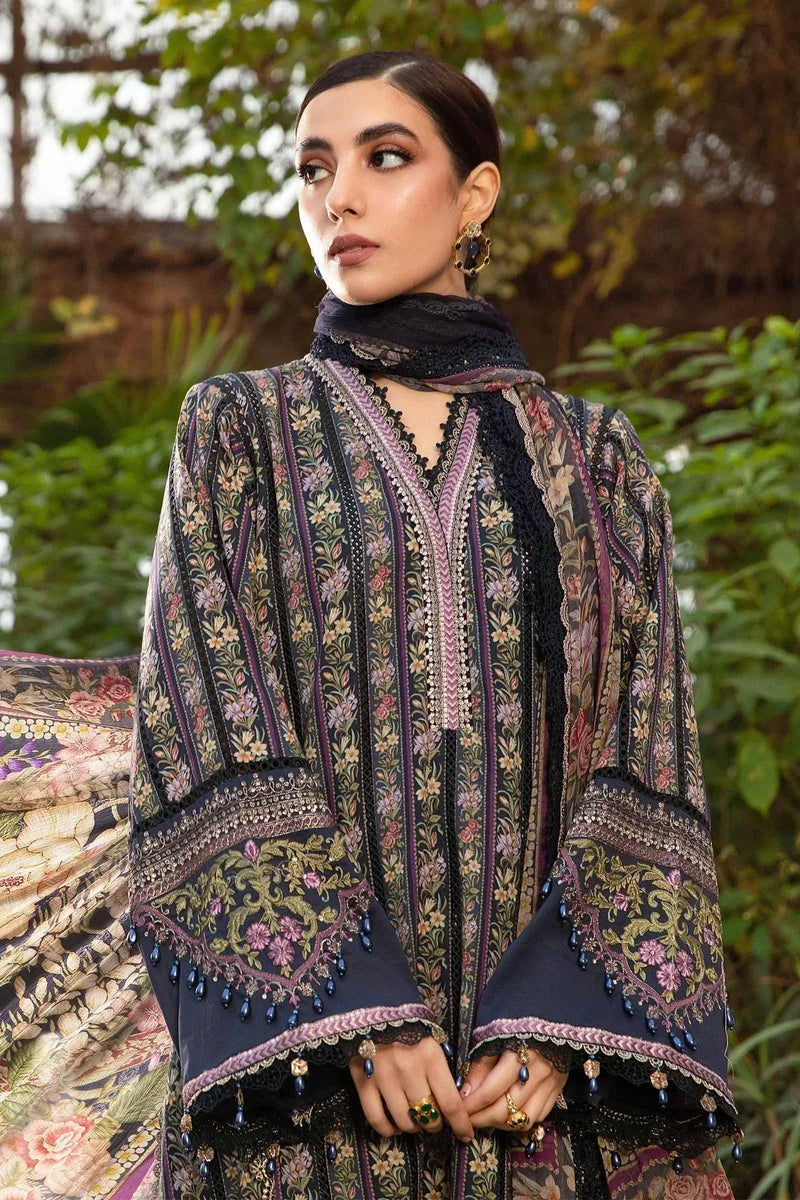Maria B | M prints Spring 24 | MPT-2107-B by Maria B - Designer Dress  - Type : Ladies Clothes - Available at Libayah - 100% Original 