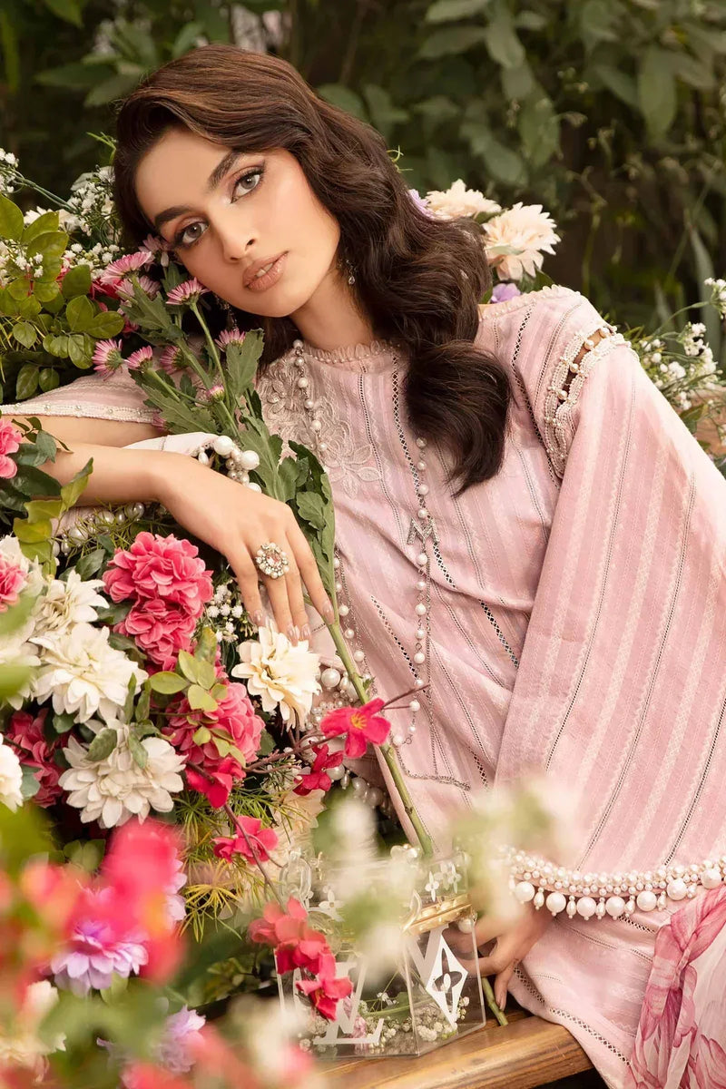 Maria B | M Prints Spring 24 | MPT-2109-B by Maria B - Designer Dress  - Type : Ladies Clothes - Available at Libayah - 100% Original 